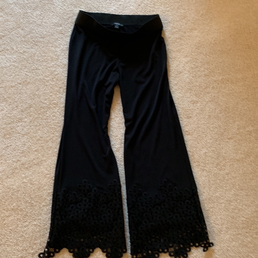 Alfani Black lace bottom pants